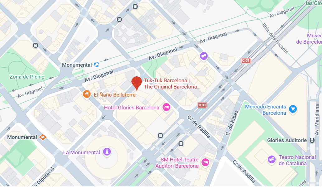 Your meeting point: Carrer Diputació 466, 08013 Barcelona